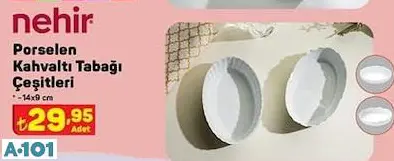 NEHİR PORSELEN KAHVALTI TABAĞI
